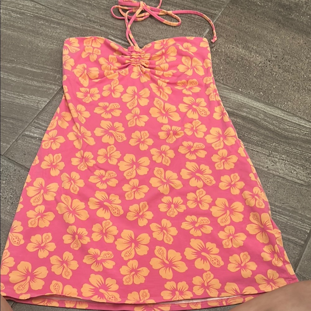 Hollister Floral Halter Dress